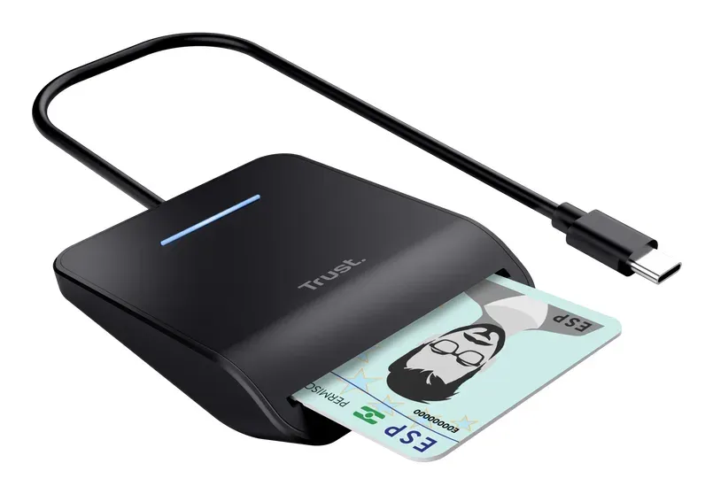 TRUST čtečka karet PRIMO (DNI, smartcard), externí, USB-C