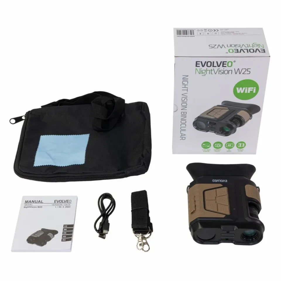 EVOLVEO NightVision W25 binokulár s nočním viděním, nahráváním a WiFi