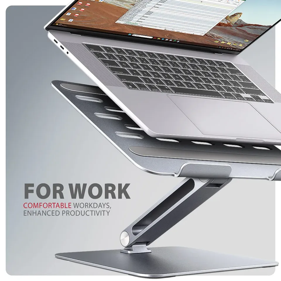 AXAGON STND-LQ, hliníkový HQ stojan pro notebooky 10" - 16", nastavitelná výška