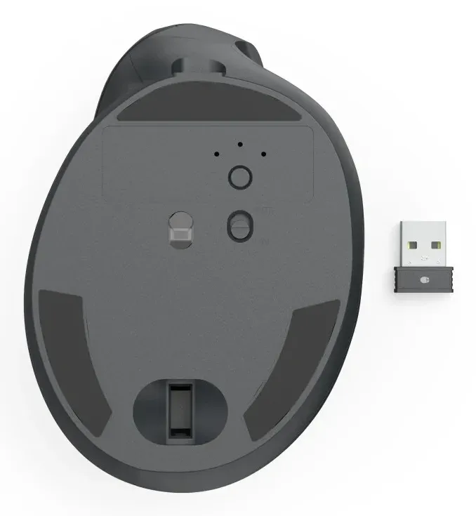 Hama vertikální ergonomická bezdrátová myš EWM-600R, pro praváky, nabíjecí, Multi Device