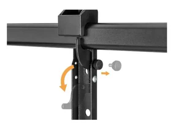 Výsuvný držák Brateck LPA77-696 pro TV 60"-120" 120kg polohovatelný nástěnný Heavy Duty