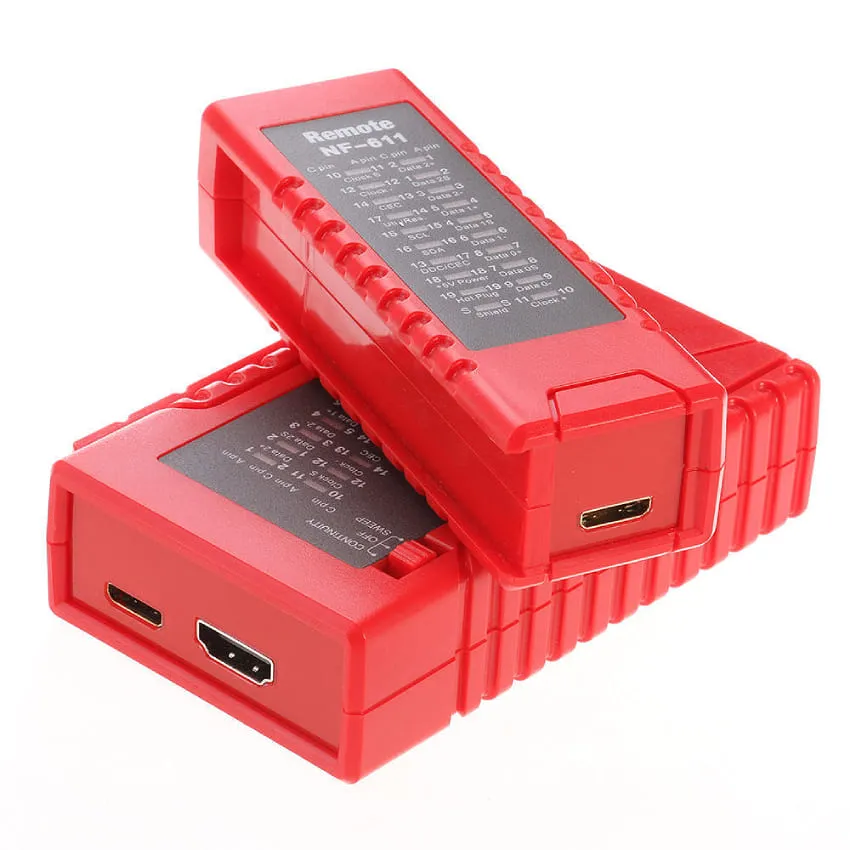 W-Star Tester kabelů HDMI WSNF611RD, HDMI, 19 Led diod, test stínění, remote modul