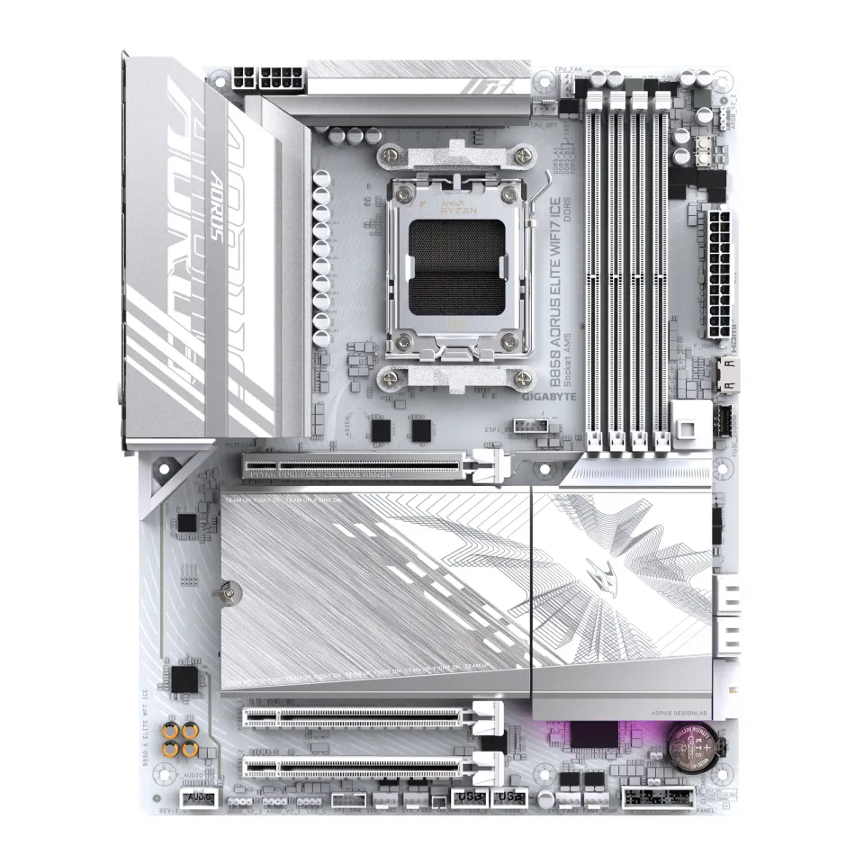 GIGABYTE MB Sc AM5 B850 A ELITE WF7 ICE, AMD B850, 4xDDR5, 1xDP, WiFi, ATX