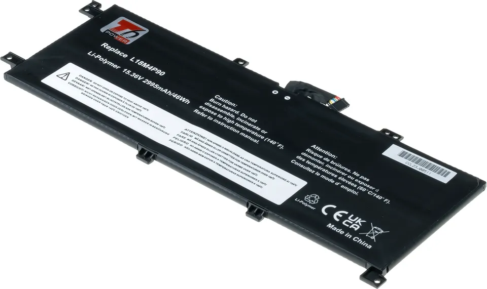 Baterie T6 Power pro Lenovo ThinkPad L13 Yoga Gen 1, Gen 2, 2995mAh, 46Wh, 4cell, Li-Pol