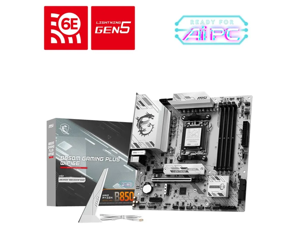 MSI B850M GAMING PLUS WIFI6E/AM5/4x DDR5 UDIMM/mATX