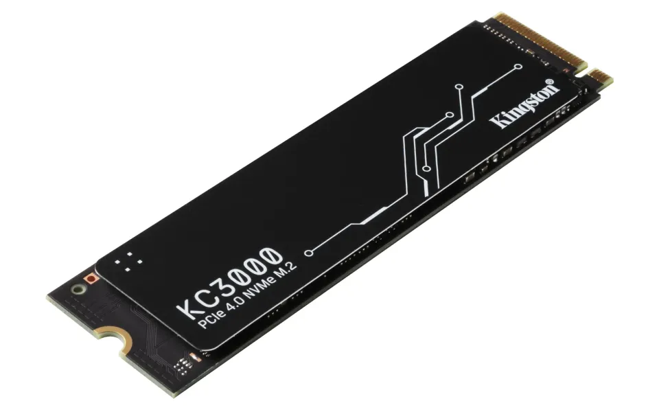 KINGSTON KC3000 SSD NVMe M.2 1TB PCIe 4.0 (čtení max. 7000MB/s, zápis max. 6000MB/s)