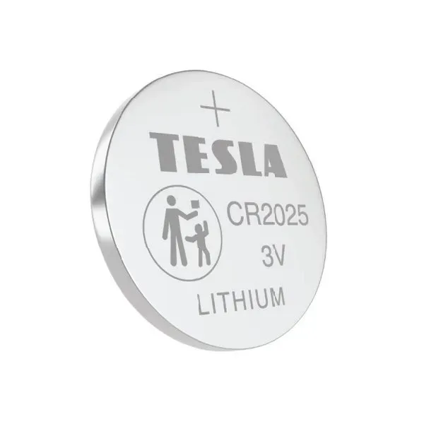 TESLA lithiová baterie CR2025, blister, 5 ks