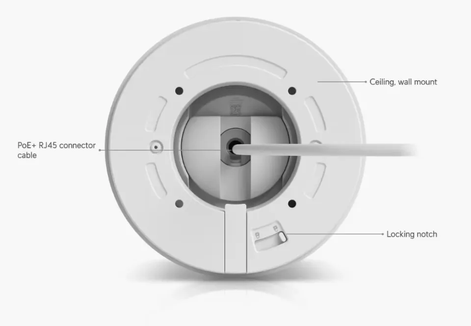 UBNT G6 Pro Turret, UniFi 8MP IP kamera, bílá