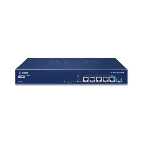 Planet XVR-800 Dual 10G Enterprise VPN Security Router/Firewall/AP kontroler, 10 GbE, SFP+ LAN/WAN, 4x GbE, NIS2+NDAA