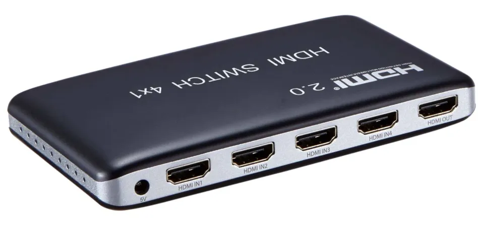PremiumCord HDMI switch 4:1, plastový,dálkové ovl.