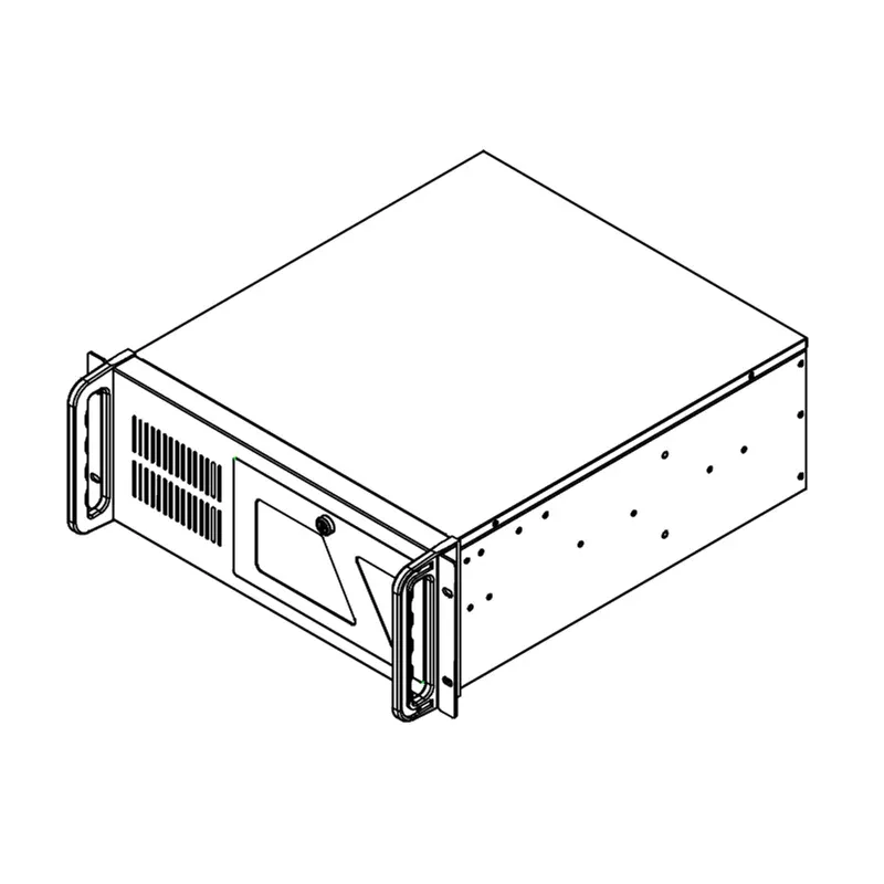 DATACOM Server Case 19" IPC970 485mm, černý - bez zdroje