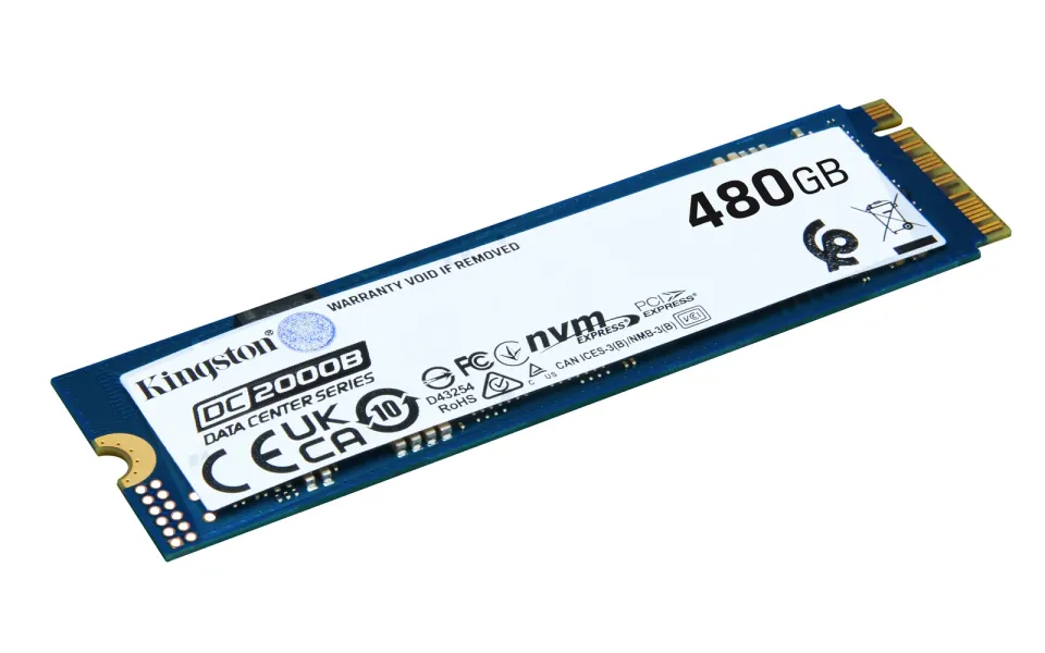Kingston Flash 480G DC2000B PCIe 4.0 M.2 2280 Enterprise SSD