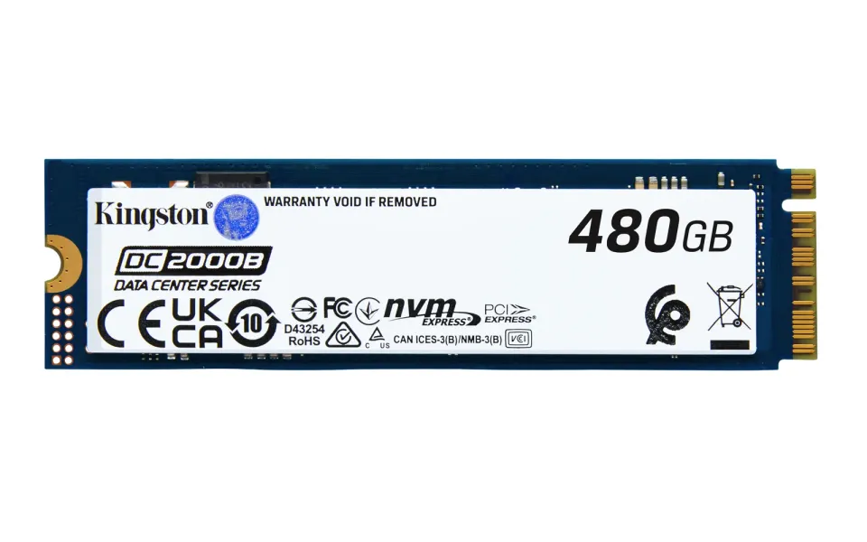Kingston Flash 480G DC2000B PCIe 4.0 M.2 2280 Enterprise SSD