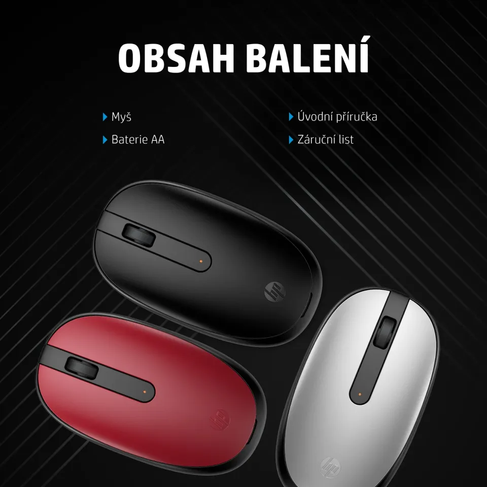 HP myš - 240 Mouse EURO, Bluetooth, Silver