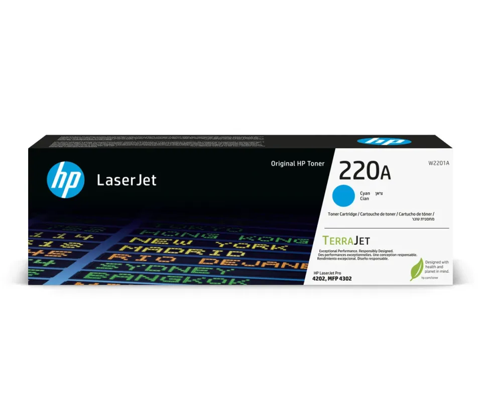 HP W2201A originální toner azurový č.220A malý cca 1800 str. (cyan, pro HP CLJ Pro 4202, 4302)