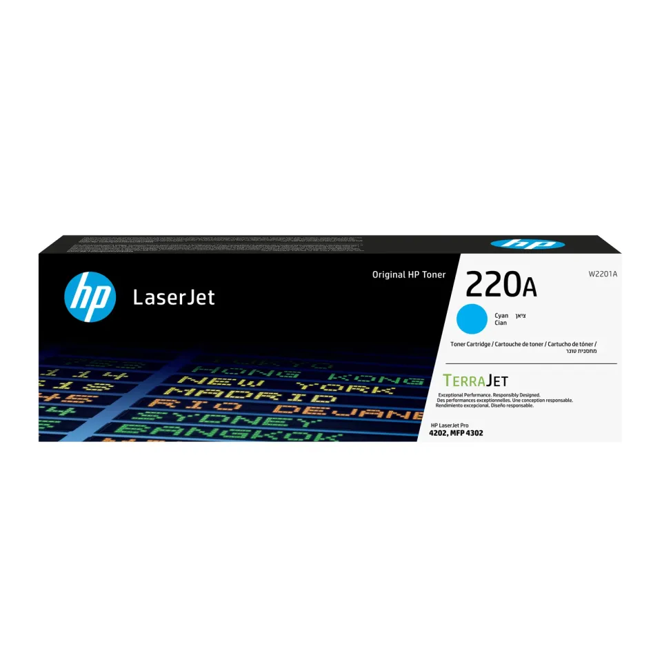 HP W2201A originální toner azurový č.220A malý cca 1800 str. (cyan, pro HP CLJ Pro 4202, 4302)
