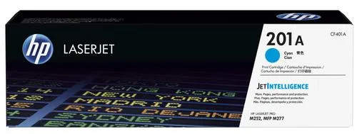 HP CF401A cyan toner č.201A malý cca 1400 str. (HP CLJ M252, M277, M274, azurová, ColorSphere 3 Jetintelligence )