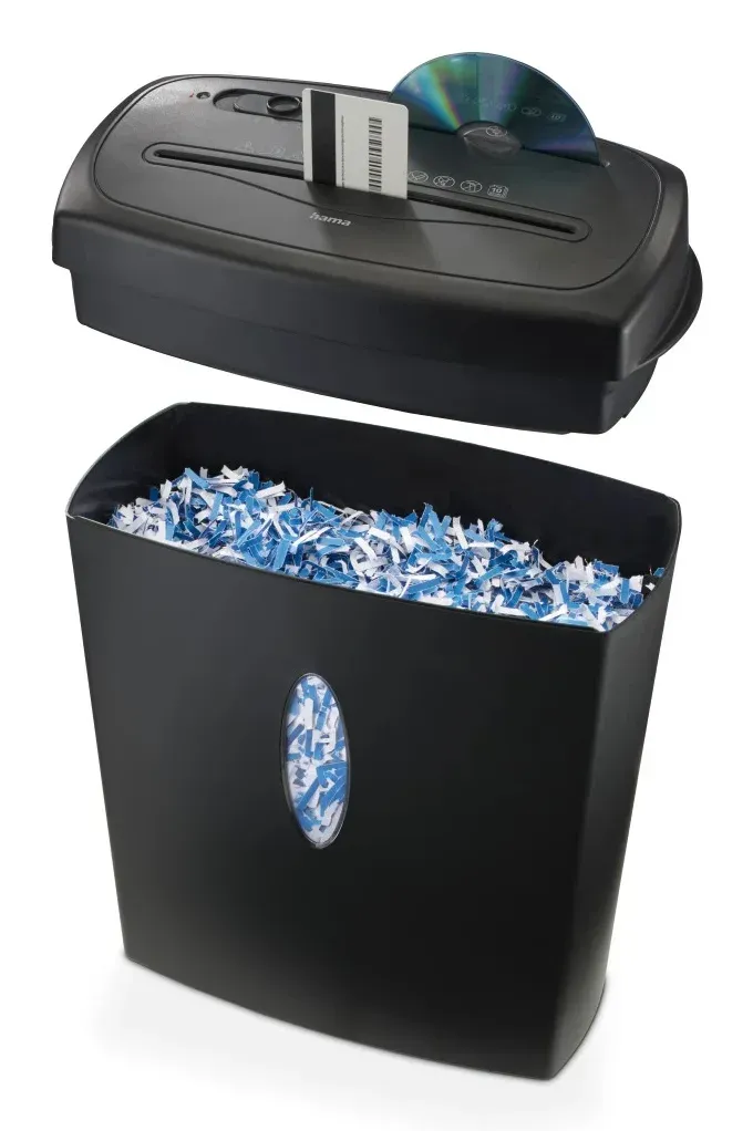 Hama Safe X100CD, skartovačka, křížový řez, 10 listů, bezpečnostní úroveň P4 T4 E3