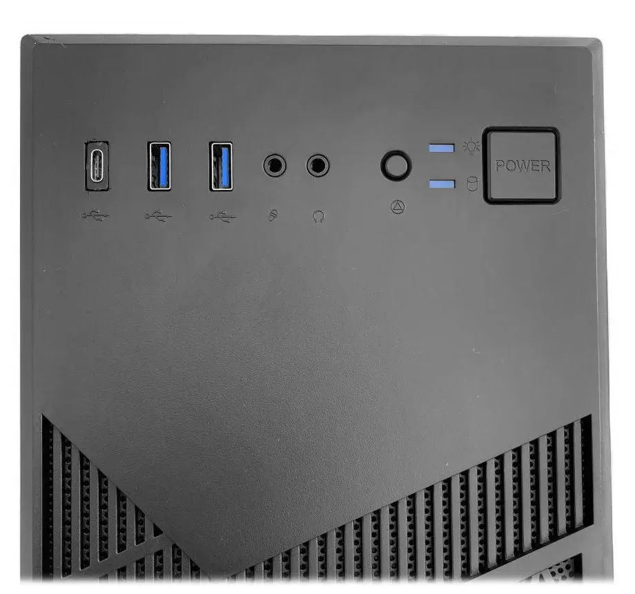 EUROCASE skříň ML N6-560B, Midi Tower, 1xUSB-C, 2xUSB 3.0, 2x audio, bez zdroje