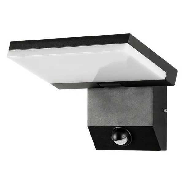 IMMAX MODERN venkovní LED osvětlení nástěnné s PIR čidlem, 18W, 1278lm, IP65, černé