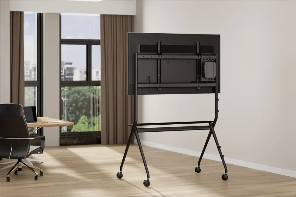 Vogel's ESSENTIAL T1021 pojízdný stojan pro TV 65-98", 120 kg, výška 154 cm, černý