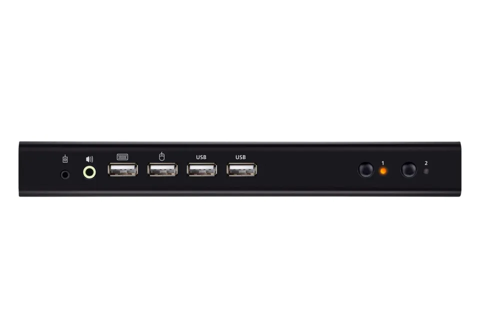 ATEN CS742H 2portový USB 4K HDMI KVMP přepínač s duálním displejem (kabely v cen