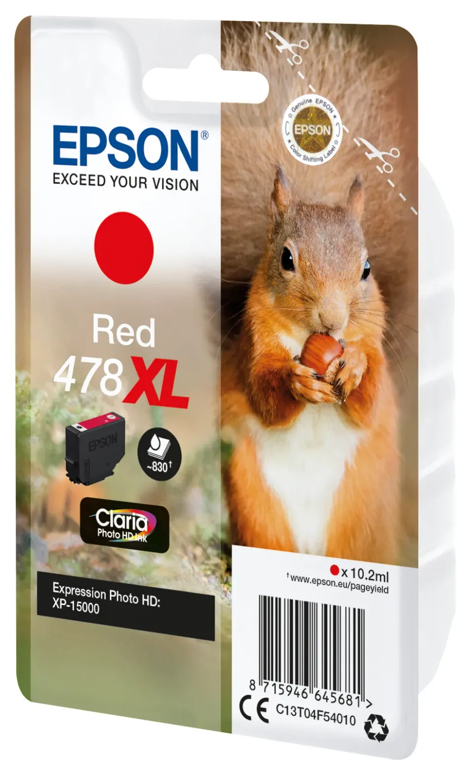 EPSON cartridge T04F5 red (veverka)