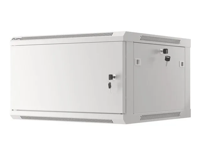 LANBERG Nástěnná jednodílná skříň 19", 6U/600x600 FOR SELF-ASSEMBLY plechové dve (WF01-6606-00S)