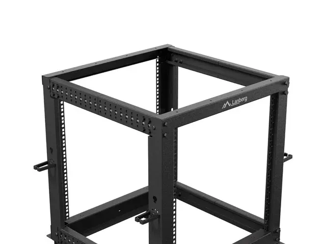 LANBERG OTEVŘENÝ RACK 12U 19" 600X600-1100 NASTAVITELNÝ ČERNÝ