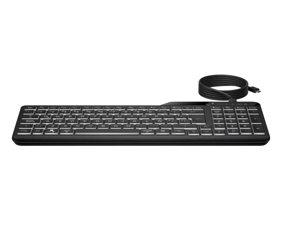 HP 405 Multi-Device Wired Backlit Keyboard CZ/SK