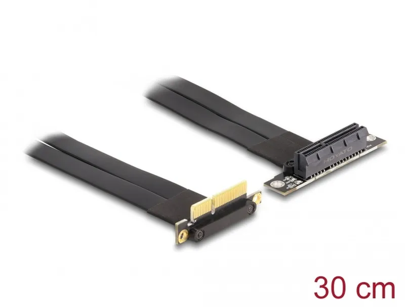 Delock Riser karta PCI Express, ze zástrčky x4 90° pravoúhlý na slot x4 90° prav
