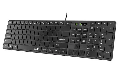 GENIUS klávesnice Slimstar K500 education spepá bez pismen USB black (černá)
