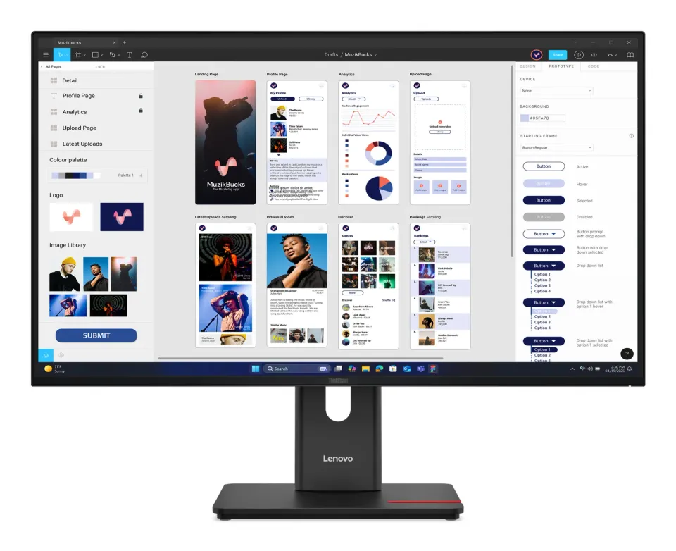 LENOVO LCD T32UD-40+MC60 - 31.5",IPS,16:9,3840x2160,60Hz,350cd/m2,1500:1,4ms(GtG),HDMI,DP,USB Hub,USB-C,RJ45,Pivot