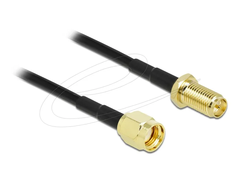 Delock Anténní kabel RP-SMA samec na RP-SMA samice LMR/CFD100 2 m low loss