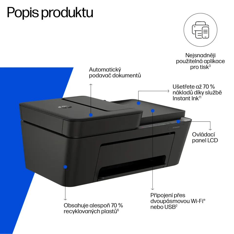 HP DeskJet/4320/MF/Ink/A4/WiFi/USB