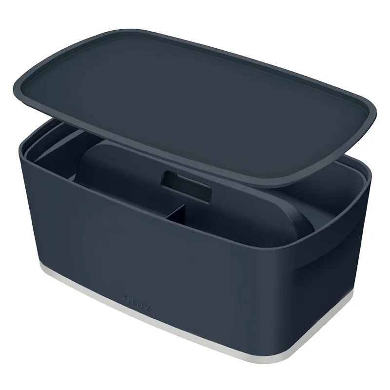 LEITZ Úložný box s víkem MyBox Cosy + Organizér s držadlem, velikost S, sametov