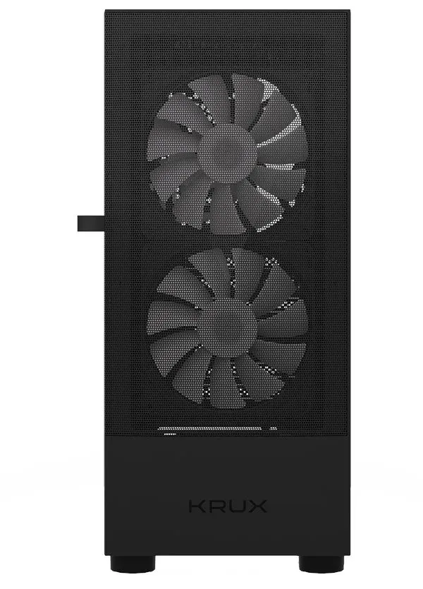 Krux skříň Vako RGB / ATX / 2x140mm RGB fan / 1x120mm RGB fan / 2xUSB 2.0 / USB 3.0 / černá