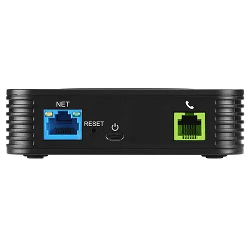 Grandstream HT801 V2 (ATA), 1x FXS, 1x SIP účet, 1x LAN, 3cestná audio konf., auto-provisioning