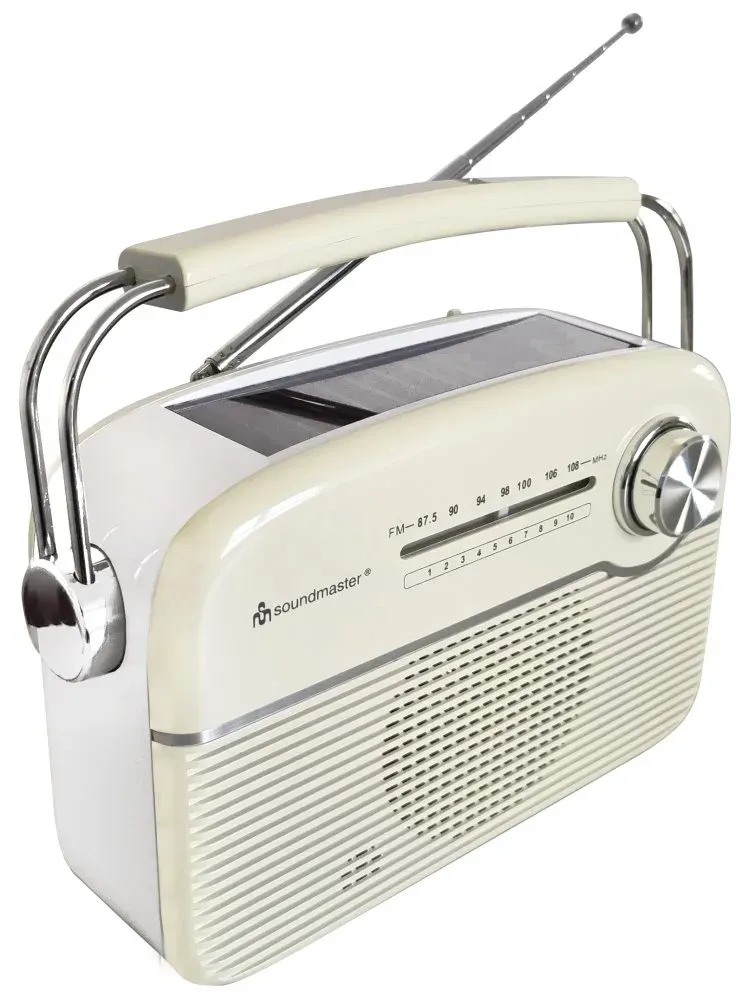 Soundmaster TR480BE rádio/ FM/ UKW/ Solární panel/ Baterie/ Bílé