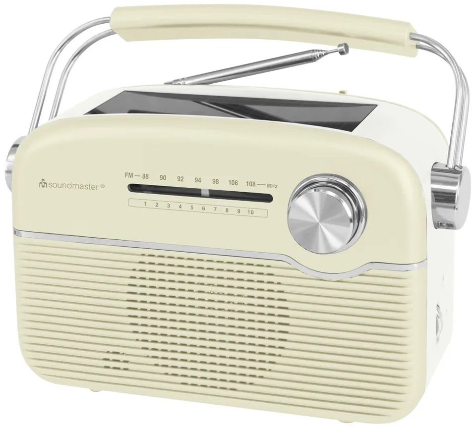 Soundmaster TR480BE rádio/ FM/ UKW/ Solární panel/ Baterie/ Bílé
