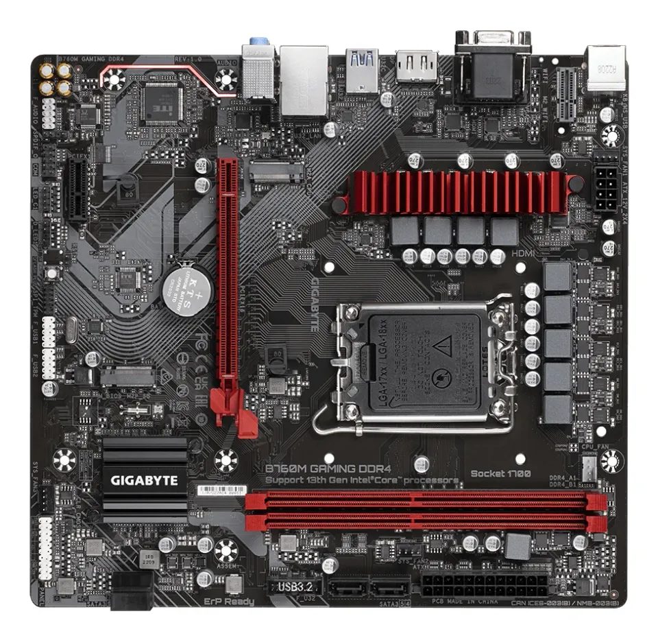 GIGABYTE MB Sc LGA1700 B760M GAMING DDR4, Intel B760, 2xDDR4, 1xDP, 1xHDMI, 1xD-