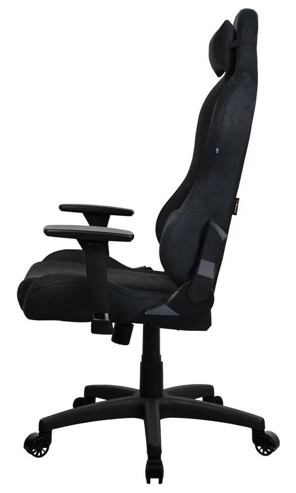 AROZZI herní židle TORRETTA SuperSoft/ látkový povrch/ černá