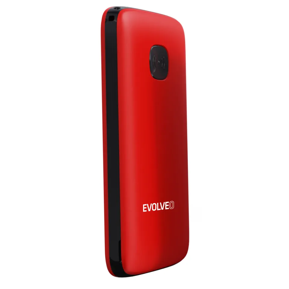 EVOLVEO Mobilní telefon pro seniory EasyPhone ID, červená