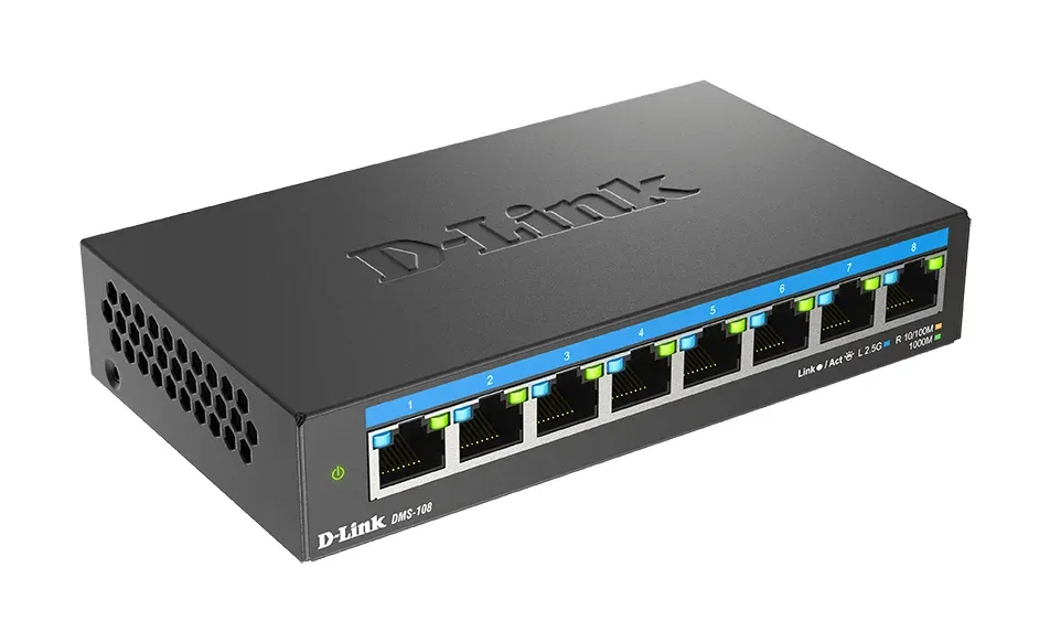 D-Link DMS-108/E 8-Port Multi-Gigabit Unmanaged Switch