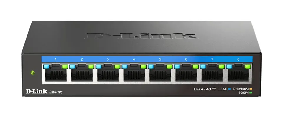 D-Link DMS-108/E 8-Port Multi-Gigabit Unmanaged Switch