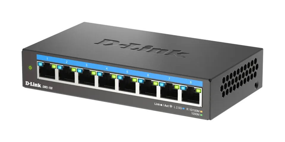 D-Link DMS-108/E 8-Port Multi-Gigabit Unmanaged Switch