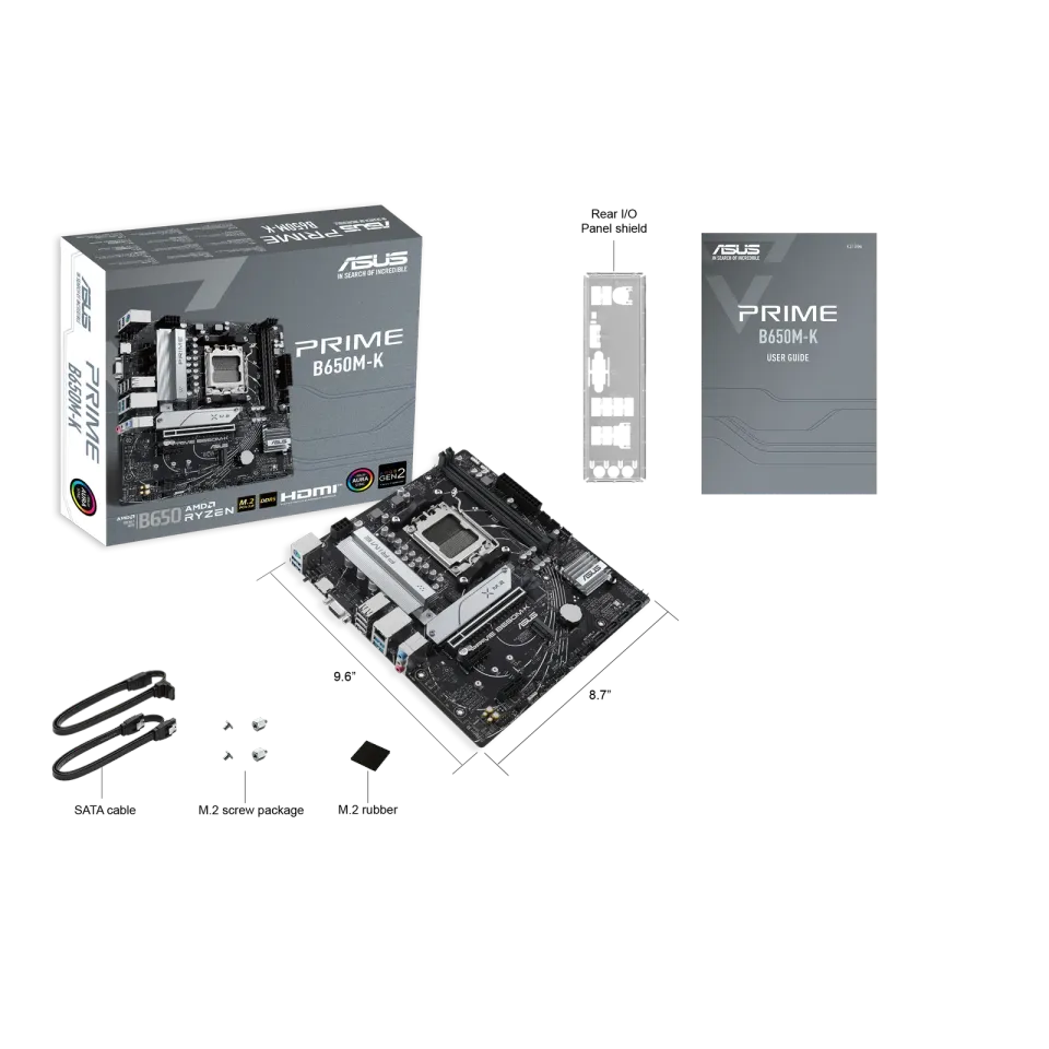 ASUS MB PRIME B650M-K soc AM5 DDR5 B650 mATX