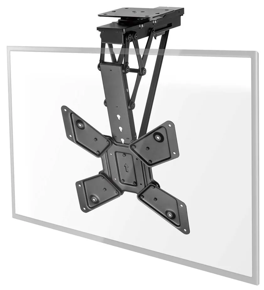NEDIS stropní TV držák/ 23 - 65 "/ nosnost 30 kg/ motorizovaný/ otočný/ naklápěcí/ vzdálenost od stropu 140 mm/ DO/ ocel