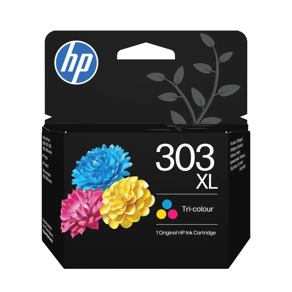HP T6N03AE originální náplň č.303XL barevná velká cca 415 stran (pro HP Envy 7220e, 7221e, 7920e, 7921e)