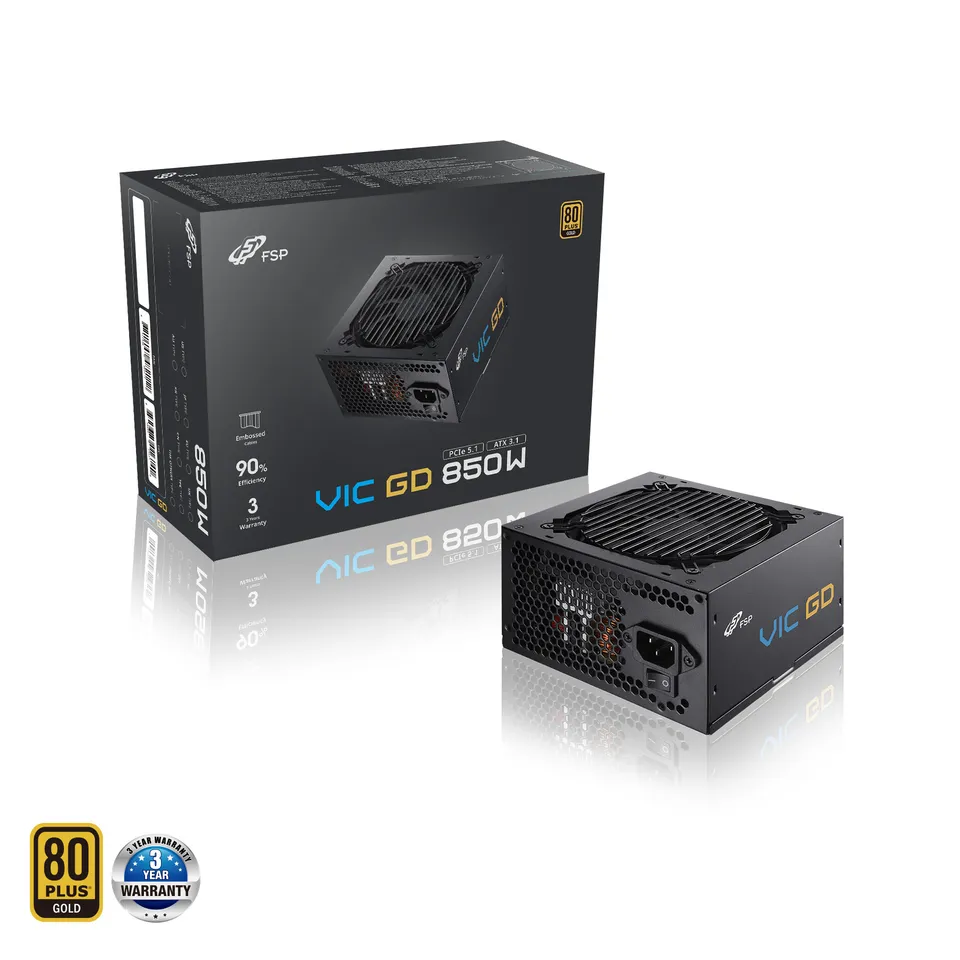 FSP VIC GD 850, 80PLUS GOLD, ATX 3.1, 850W